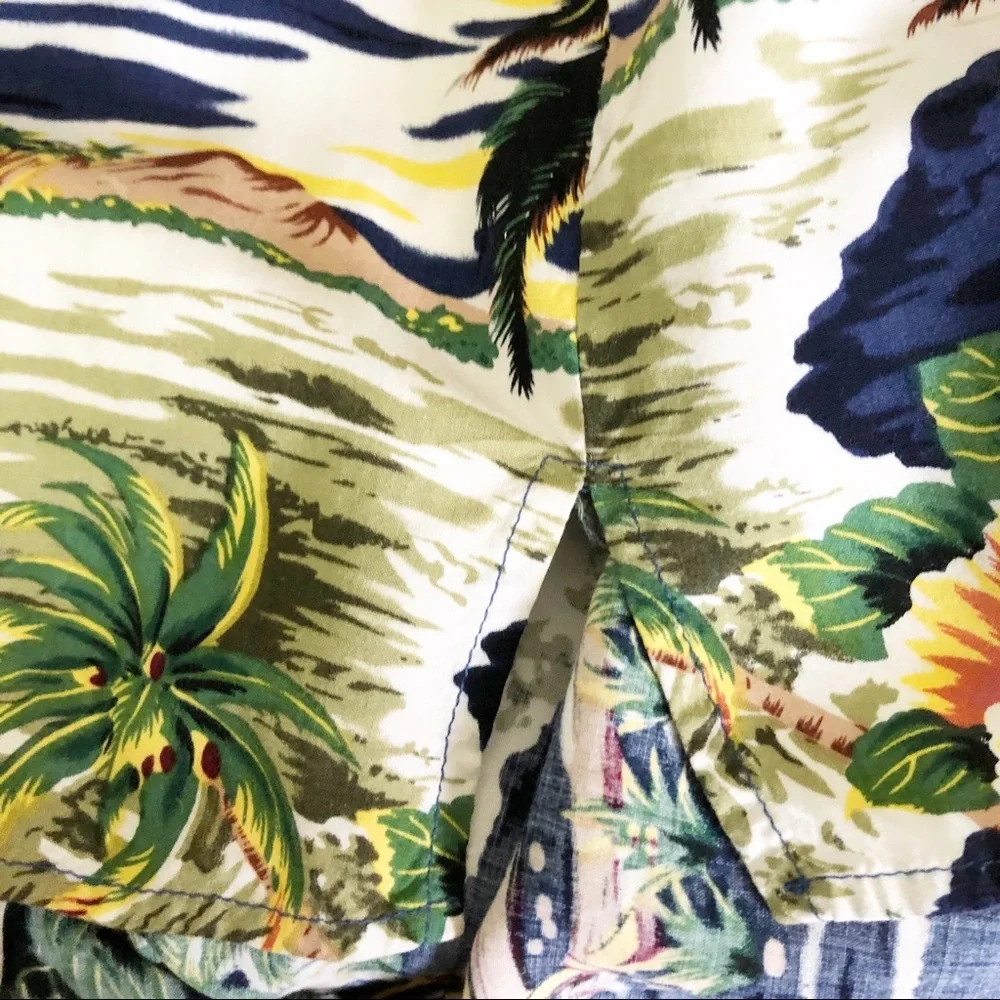 Hilo Hattie Vintage Hawaiian V Neck Blouse Medium - Picture 10 of 10